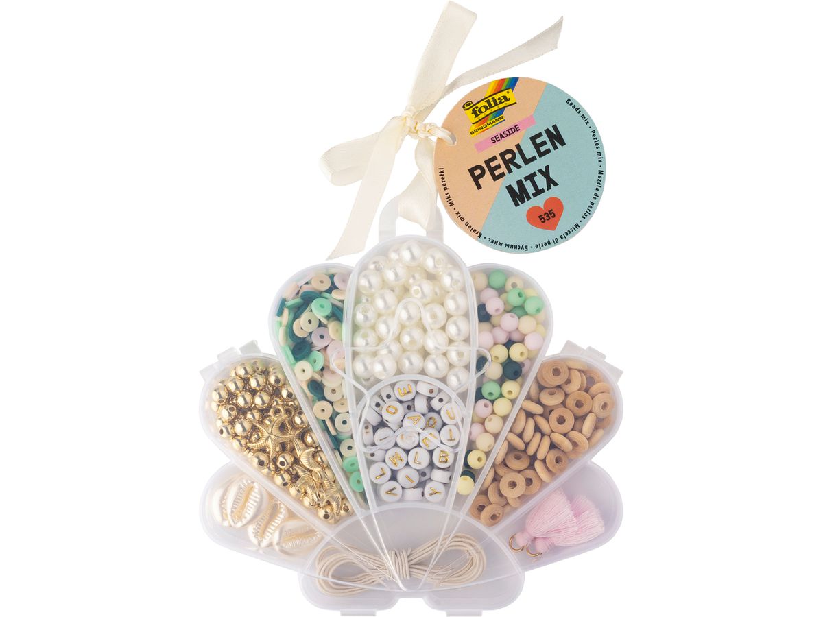 FOLIA Miscela di perline 32020 Seaside 535 pezzi (4001868133257)