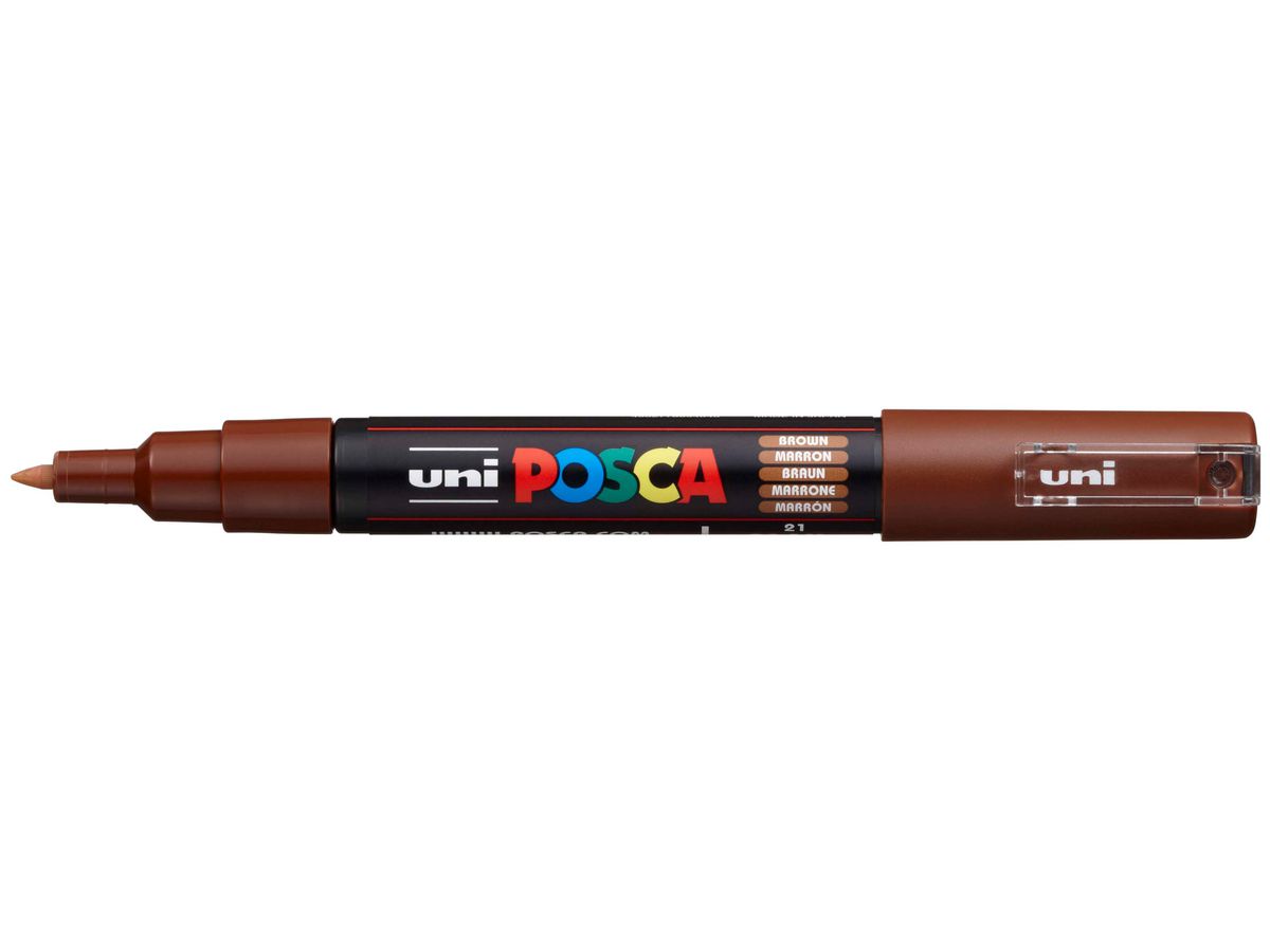 POSCA Marker 7mm PC-1M BROWN brun (4902778654040)