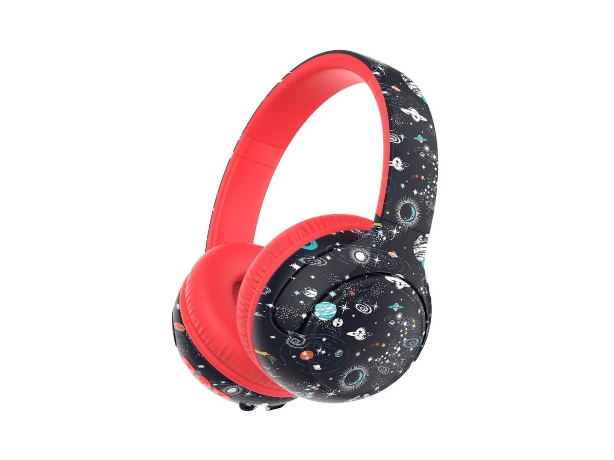 ICLEVER Kids Bluetooth Headphones C18-2083N-02 BTH27, 74h, black/red (6934911794458)