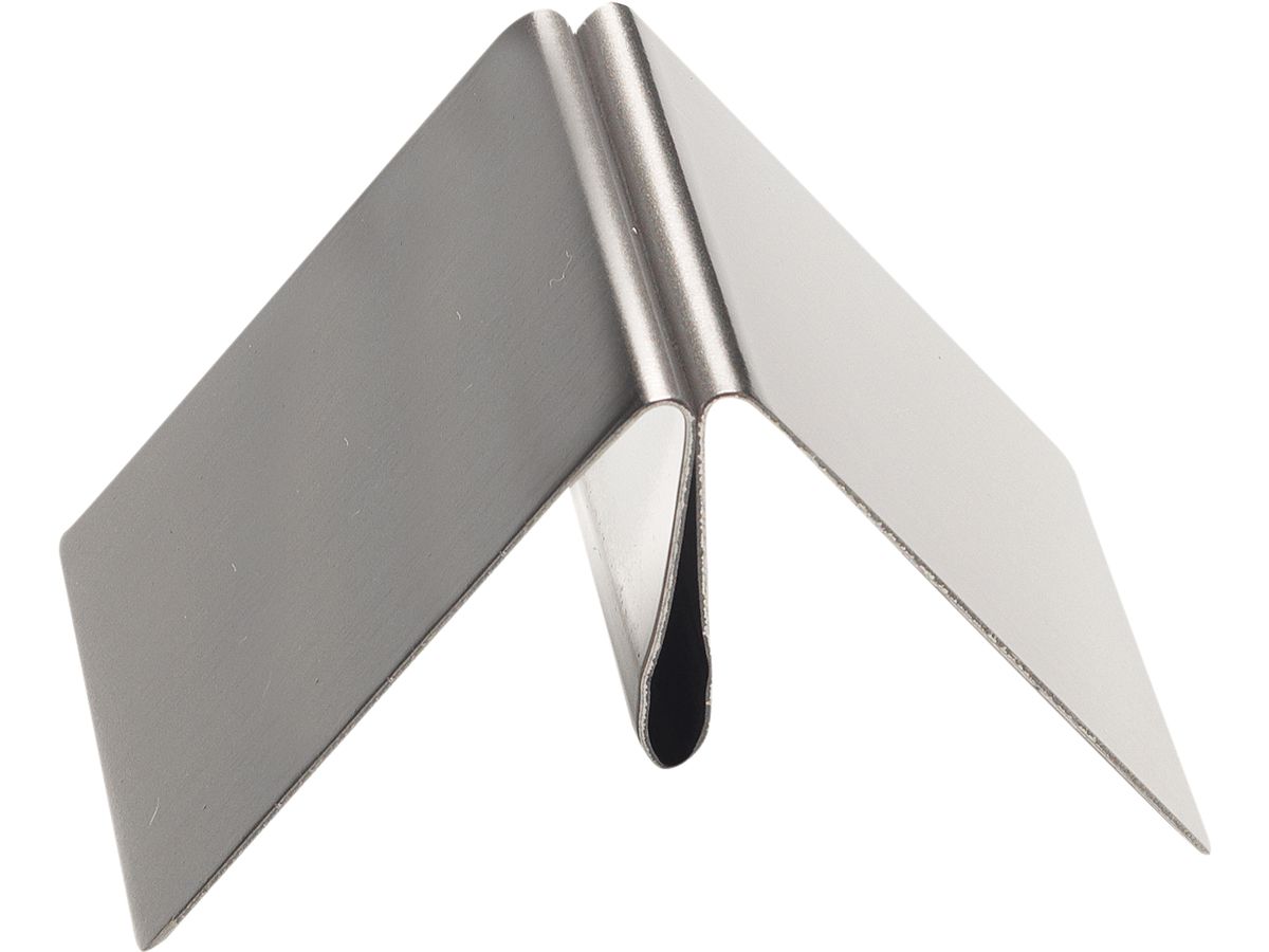 DEFLECTO Portacarte acciaio 50x50mm 794161 argento PMMA (0079916021737)