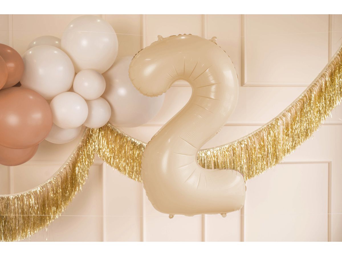 PARTYDECO Palloncino in foil no. 2 72cm FB230P-2-013 beige (5904555035027)