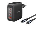 INTENSO Power Adapter W140A3C Charger 7814010 140 W, 3x USB-C, 1x USB-A (4034303035359)