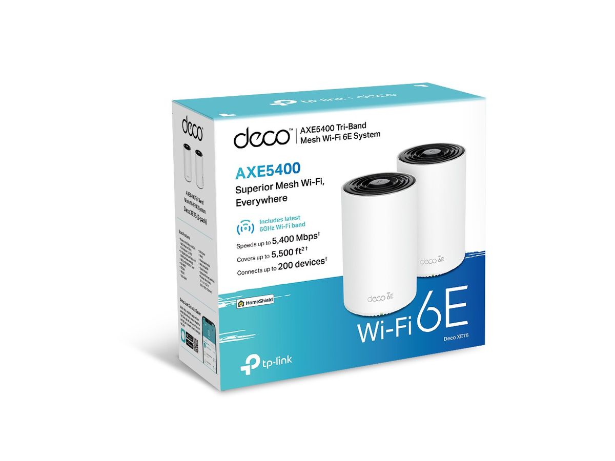 TP-LINK WHMesh WiFi 6E System Deco XE75(2-pack) AXE5400 white (4897098687130)