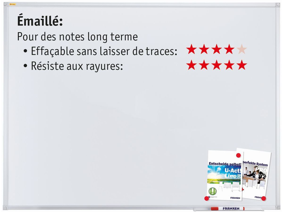 FRANKEN Whiteboard 90x120cm SC3203 X-tra!Line emailliert (4016946705745)