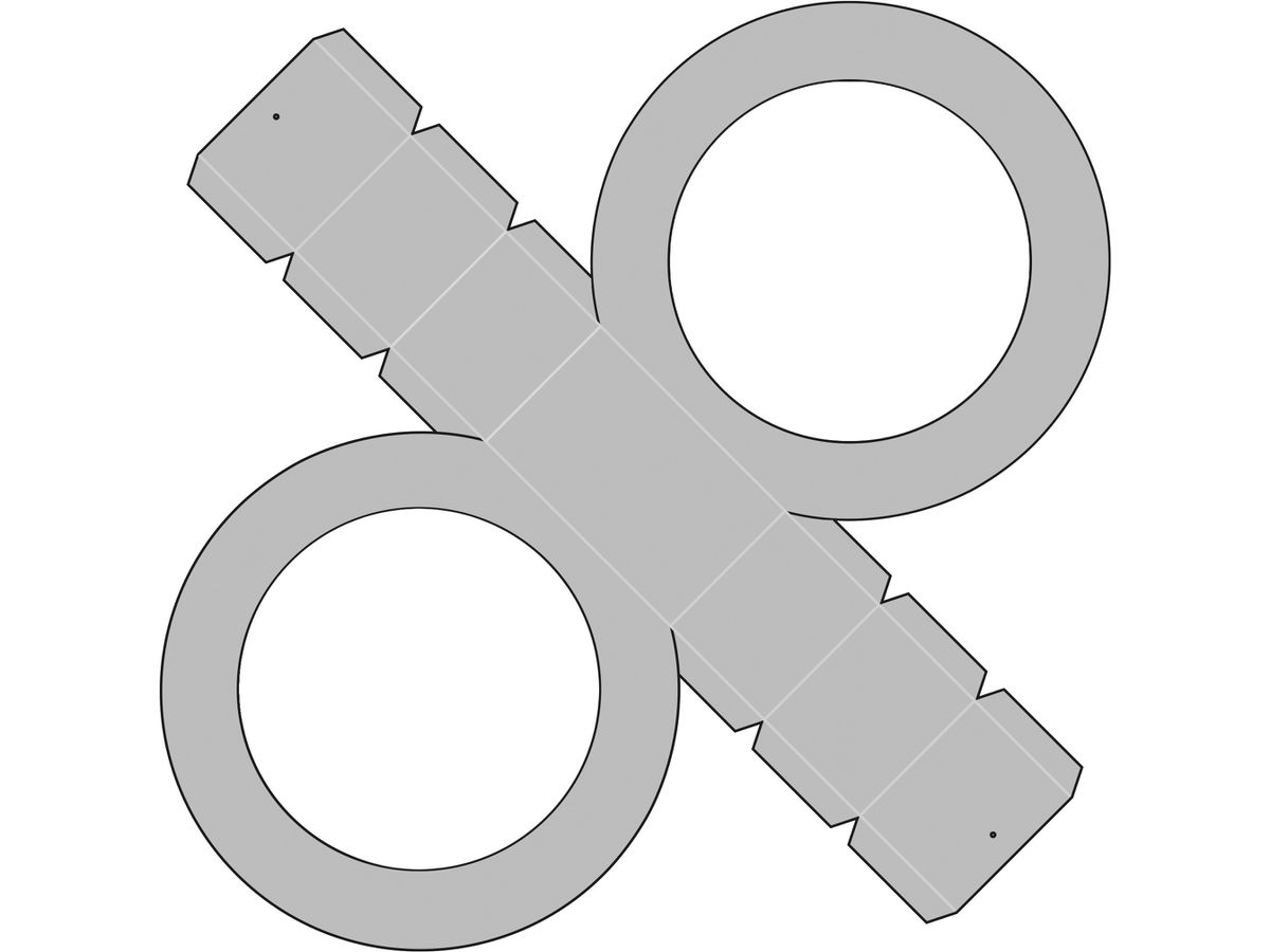 FOLIA Sbozzi per lanterne 19cm 9602/5 rosa iridescente 5 pezzi (4001868126280)