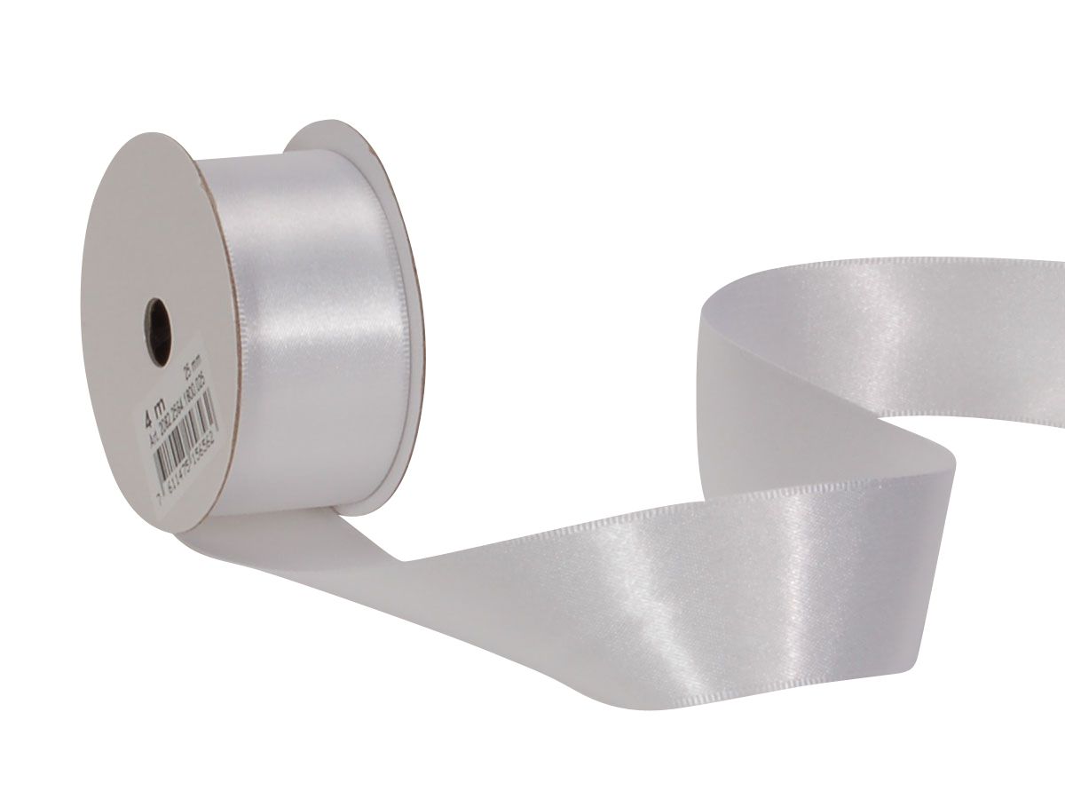 SPYK Satinband Cubino 2082.2564 25mmx4m weiss (7611475156562)