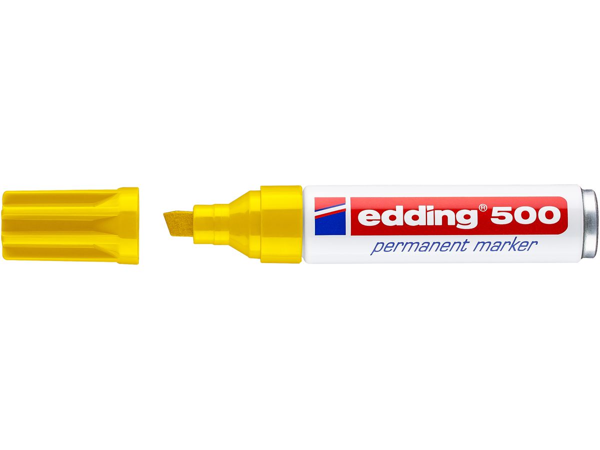 EDDING Permanent Marker 500 2-7mm 500-5 jaune (4004764373673)