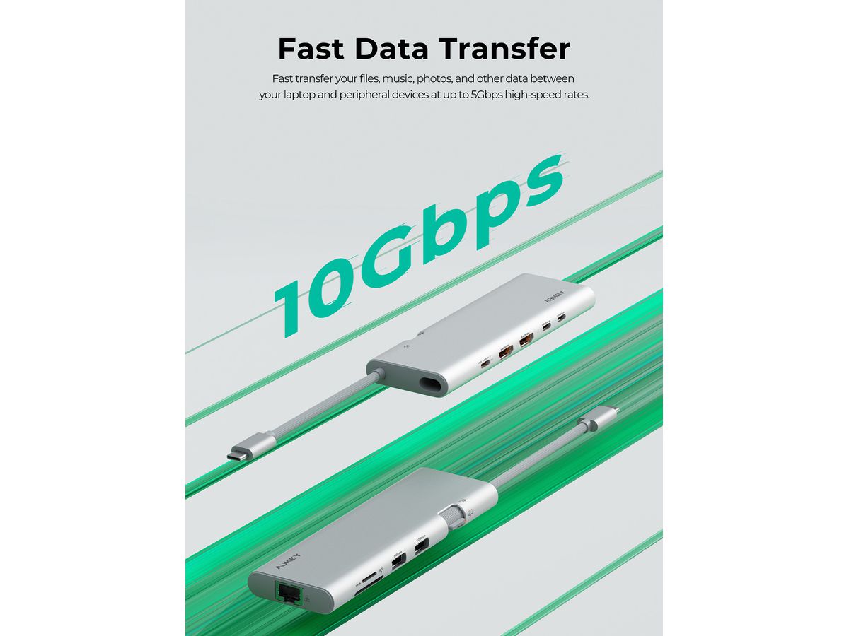 AUKEY Hub 10-in-1 OfficeDok UH-CHU03 (0689323791217)