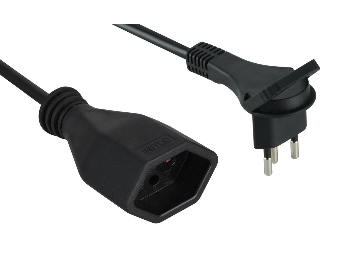 SCHOENENBERGER Cavo di prolunga 3m 82.500.3SZ FLAT 3 poli nero (7611453500325)