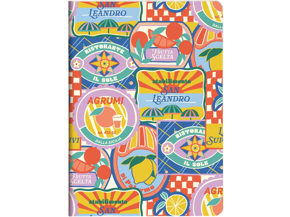 CLAIREFONTAINE Quaderno DolceAmore 14.8x21cm 116263C rugoso assortito 32 paginas (3329681162638)