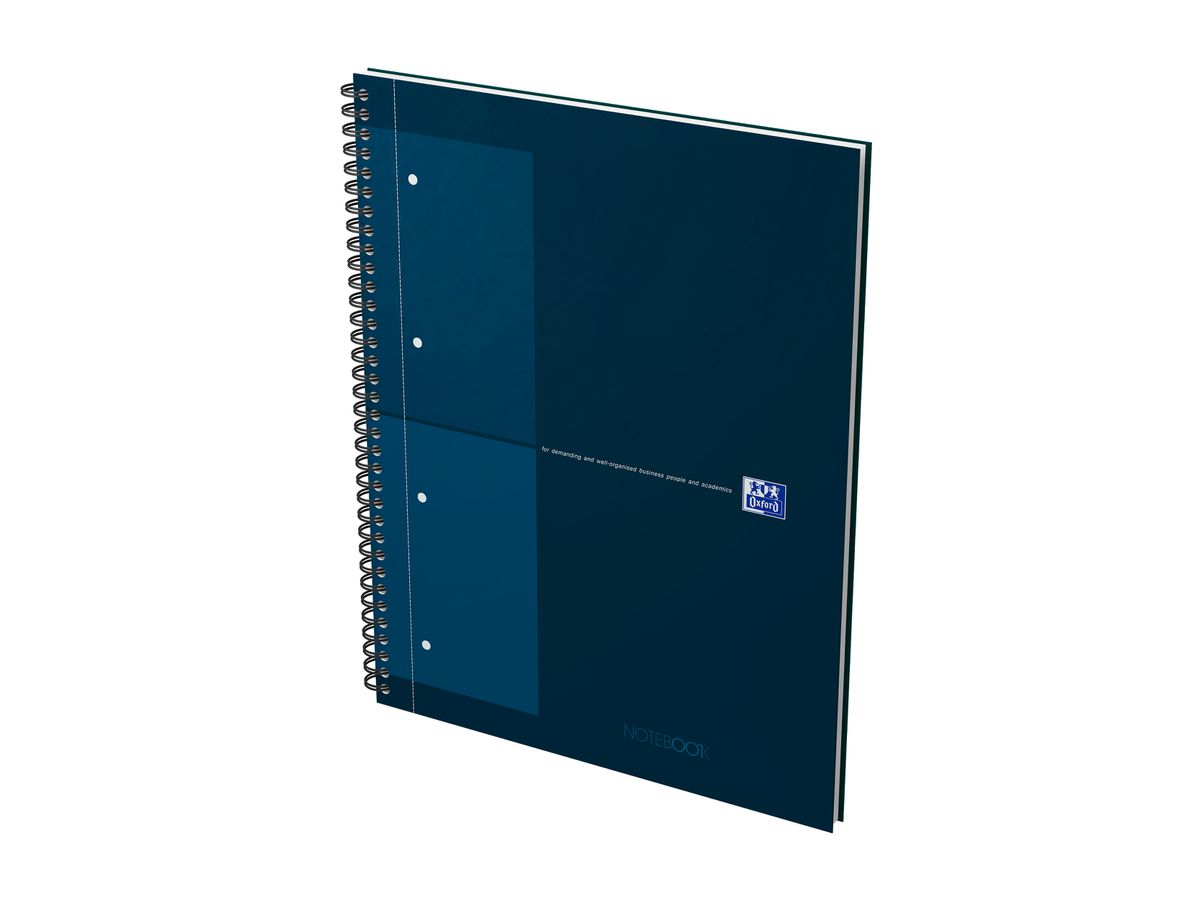 OXFORD Libro a spirale A4+ 400191243 a scacchi 5mm, petrolio 80 f. (3020120242767)