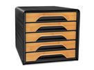 CEP Set tiroires Smoove Silva 1071115301 5 tiroirs noir/bambou (3462159018225)