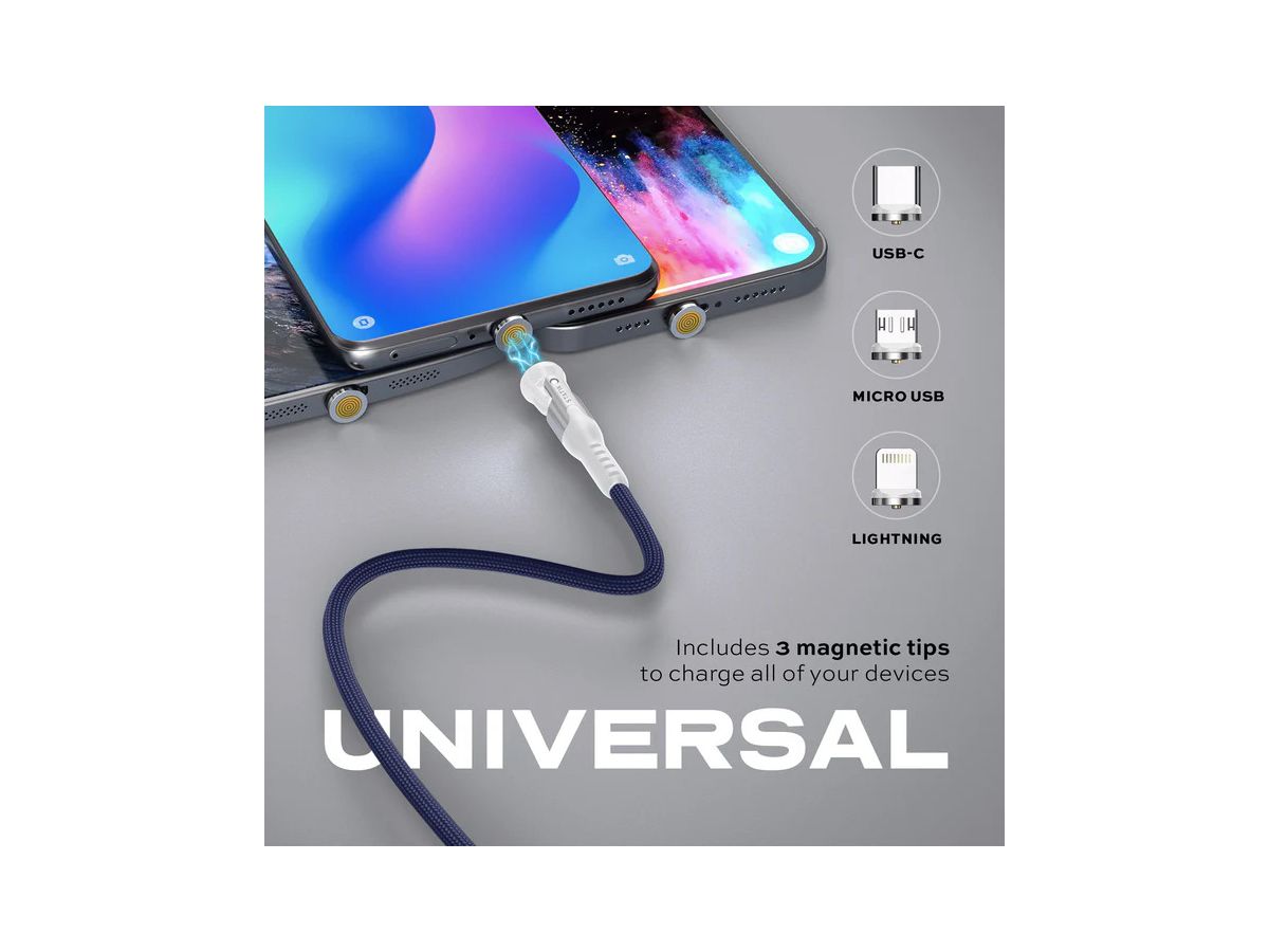 STATIK Statik 360 Pro Mag. Cable PUP-0520-6FT-NVY 2.0 USB-C Only, 2m 100W (0810024058389)