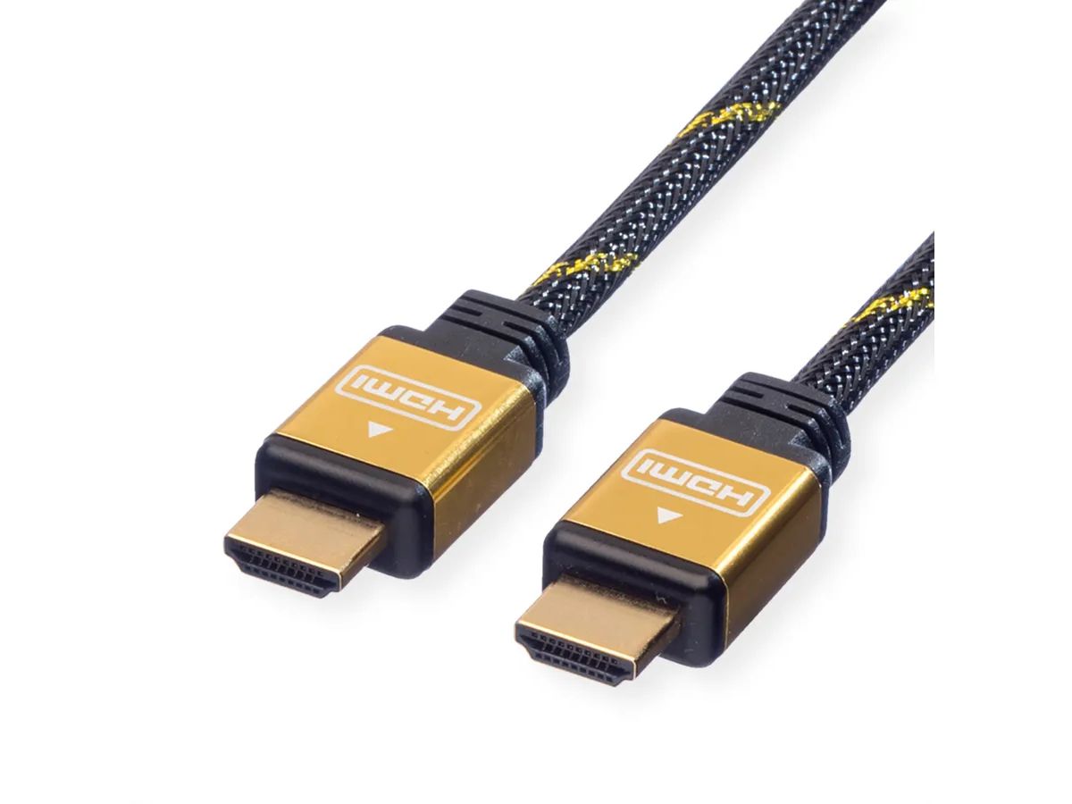 ROLINE HDMI High Speed Kabel, Eth. 11.04.5505 Gold, ST/ST, 2160p, 3D 5m (7611990193462)