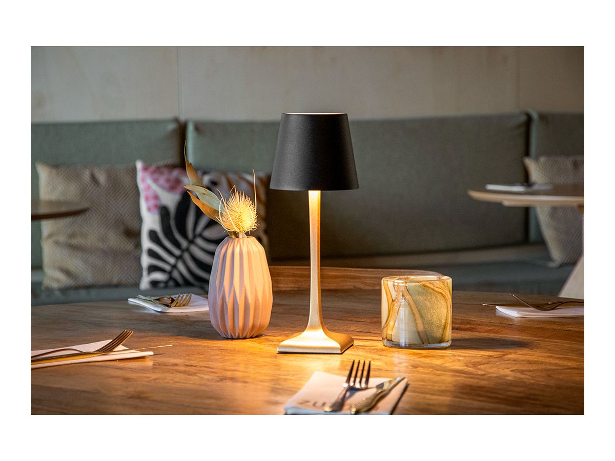 SECURIT Lampe de table ROME LP-RO-GD-BL or, batterie, dimmable (8720663161024)