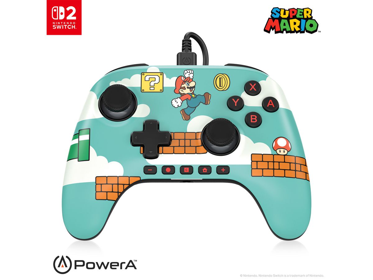 POWER A Advantage Wired Controller NSGP0527-01 NSW2, Mario Time! (0617885153518)