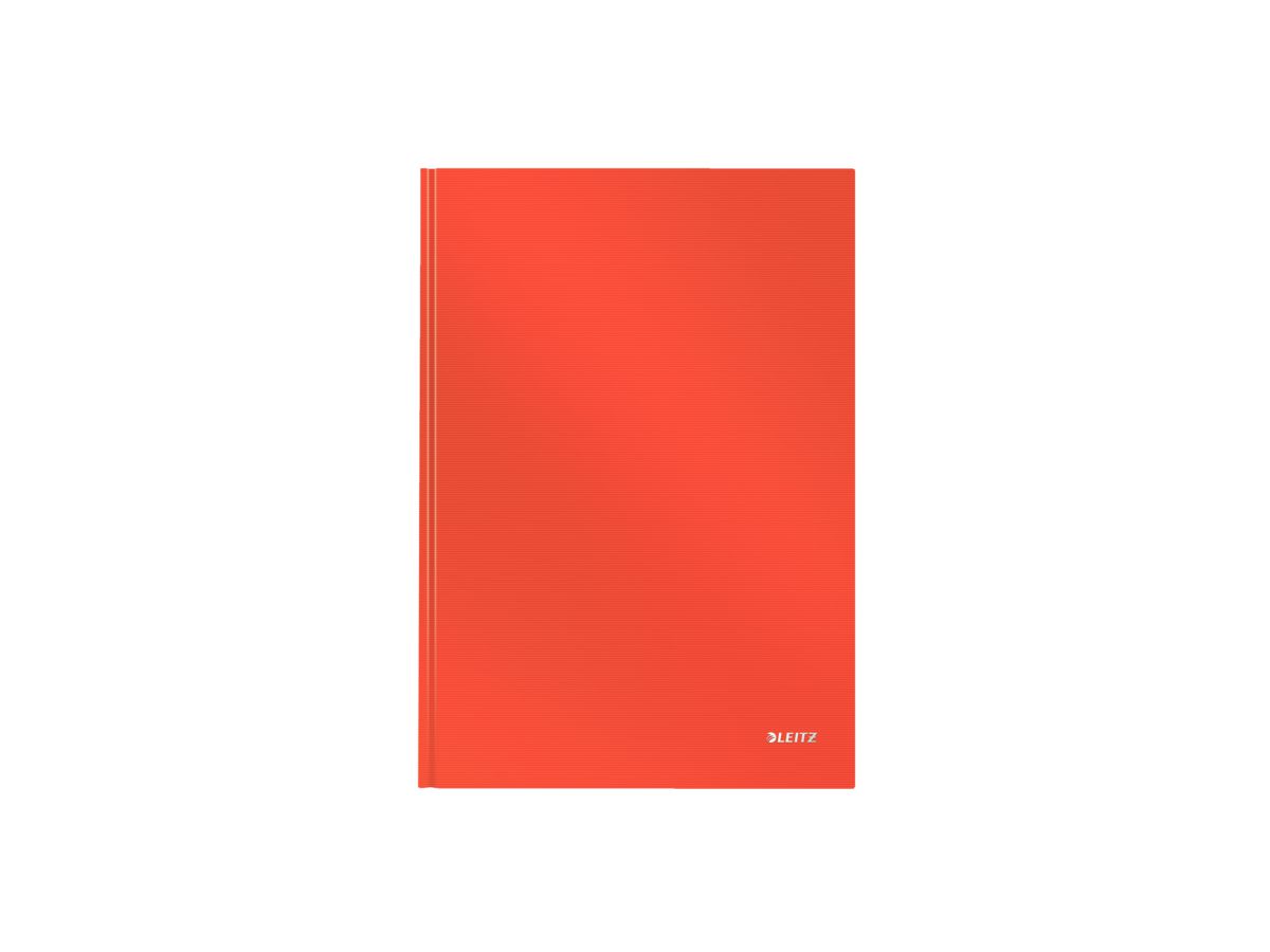 LEITZ Notizbuch Solid, Hardcover A4 46650020 liniert hellrot (4002432116874)