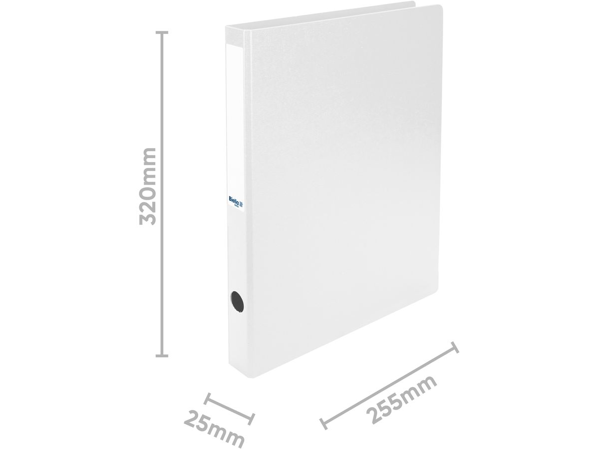 BIELLA Classeur à anneaux Viria 3.1cm 15140301U blanc 2 anneaux A4 (7611365203796)