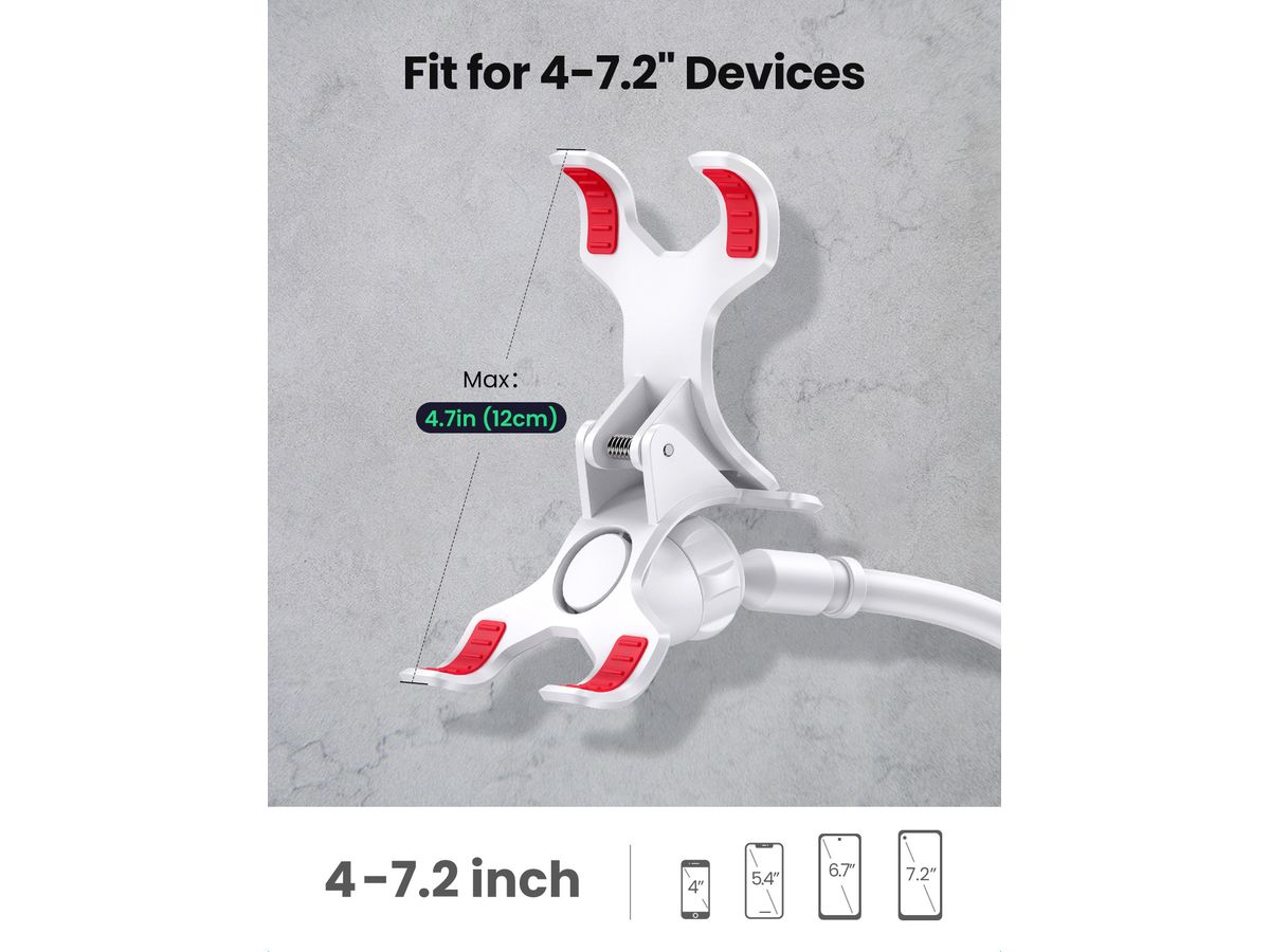 UGREEN Phone Holder 30488 Flexible Long Arm White (6957303834884)