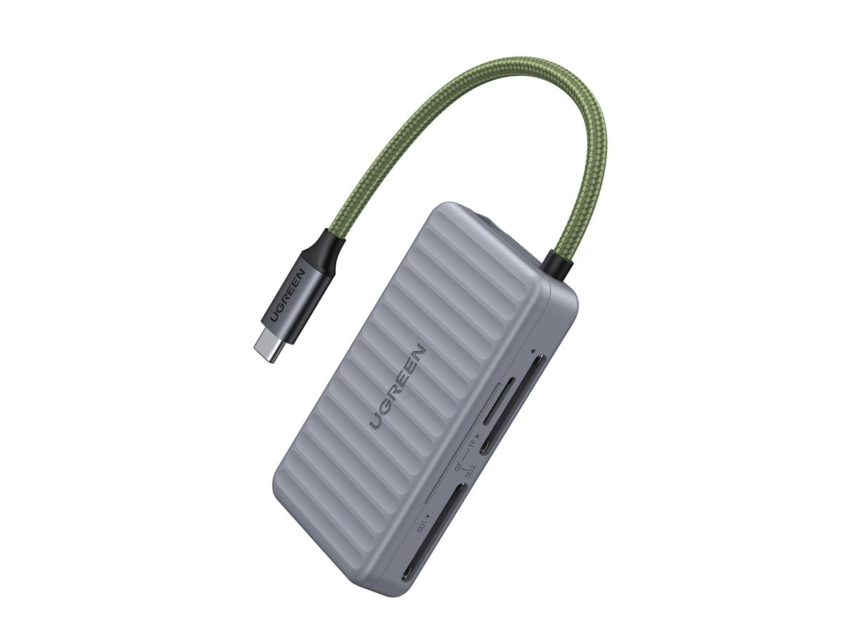 UGREEN Card Reader 55886 1xUSB-C,2xSD,1xTF, Grey (BB) (6941876258864)