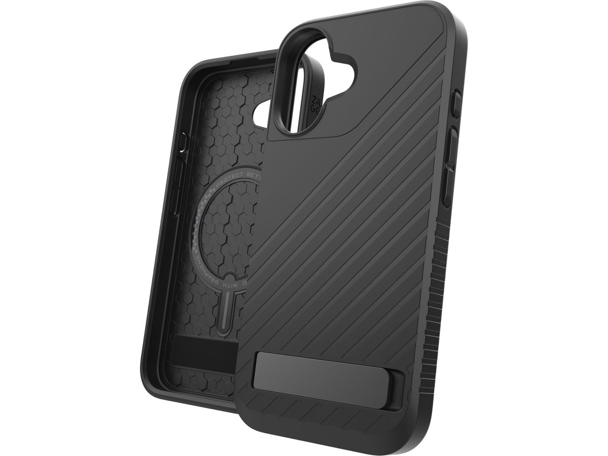 ZAGG Denali Cases Snap KS Apple 702315250 iPhone 16,Black (0840390320865)