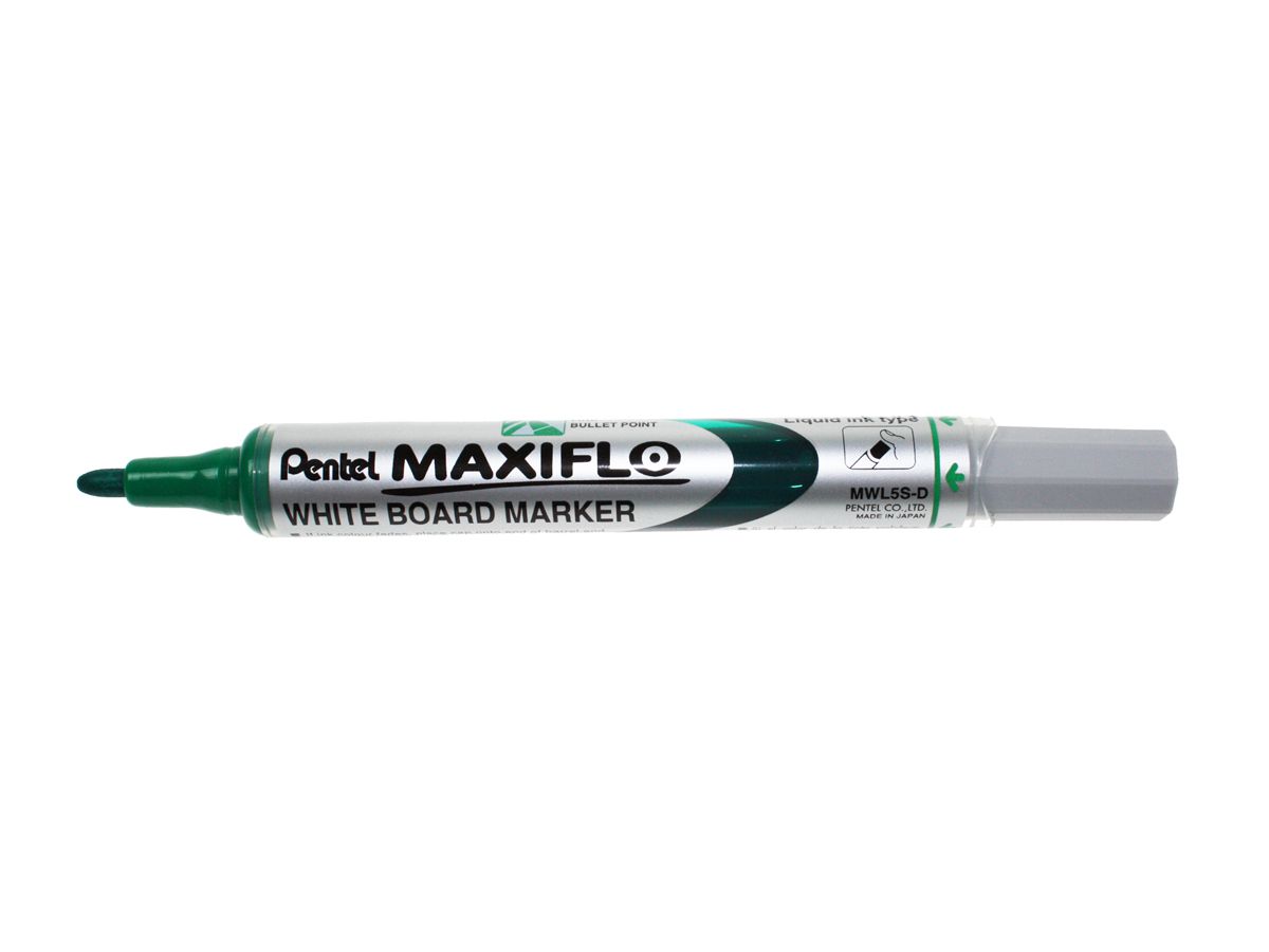 PENTEL Whiteboard Marker MAXIFLO 4mm MWL5S-D vert (3474377910748)