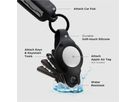 KEYSMART Air Flex Silicone KS041-BLK Key Holder for AirTag, Black (0810024053964)
