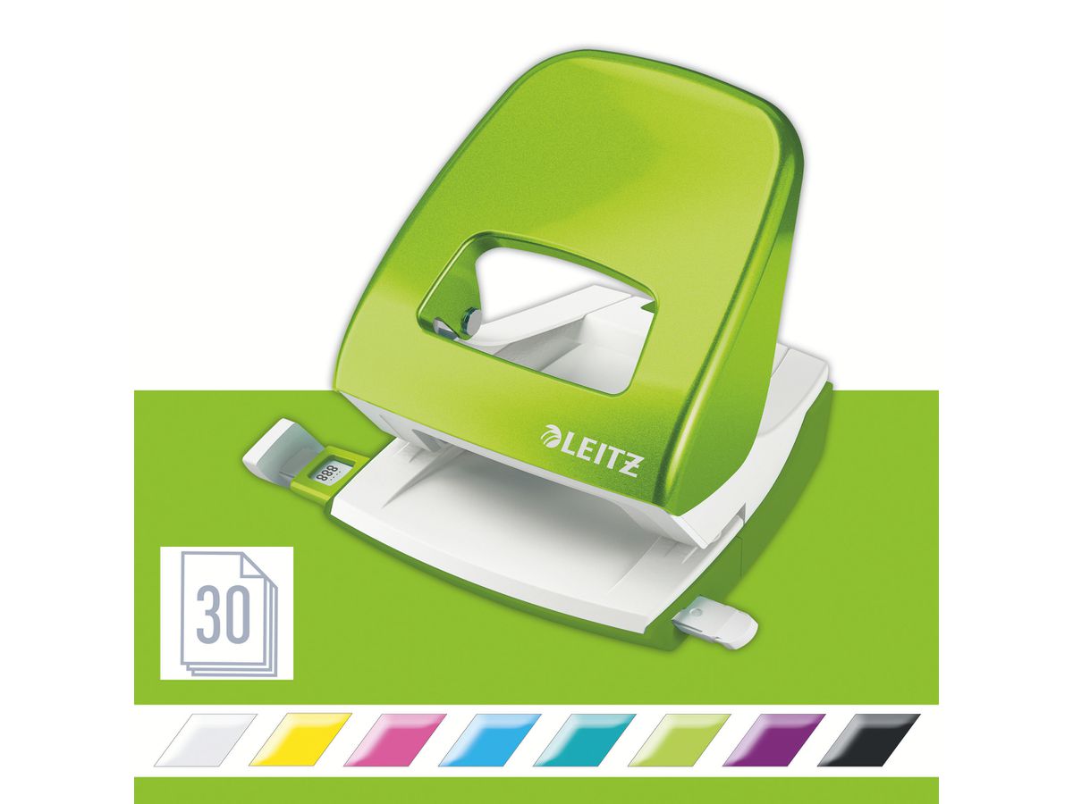 LEITZ Locher/Hefter WOW 5095 5095-10-54 grün, Bundle 30 Blatt (4002432123537)