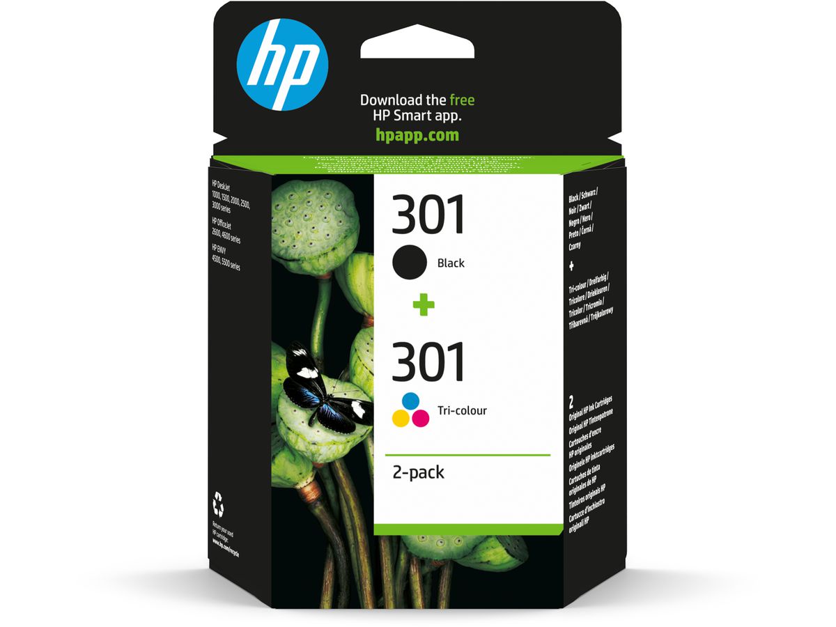 HP Combopack 301 BK/color N9J72AE DeskJet 2050 190/165 pagine (0889894508898)