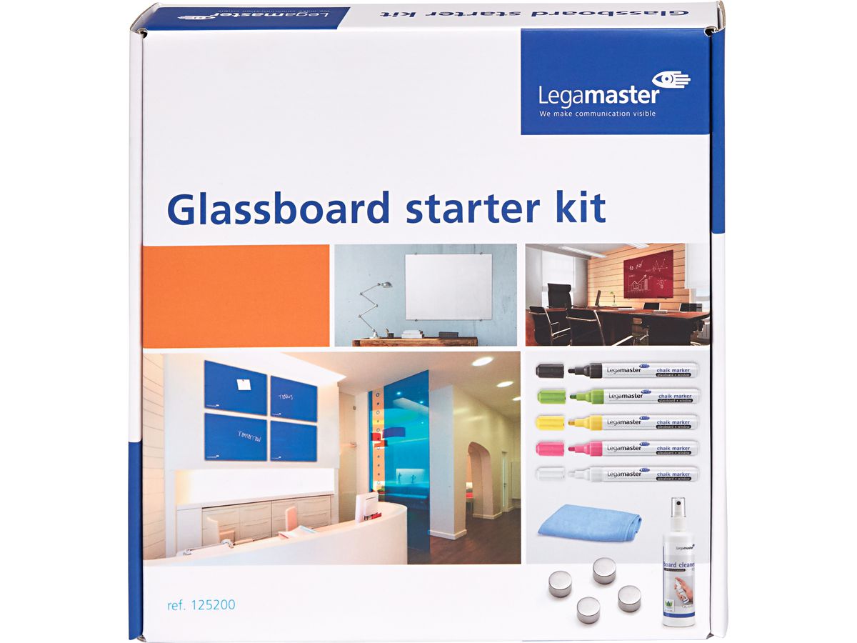 LEGAMASTER Glasboard 7-125200 Starter Zubehörset, 11-tlg. (8713797078672)