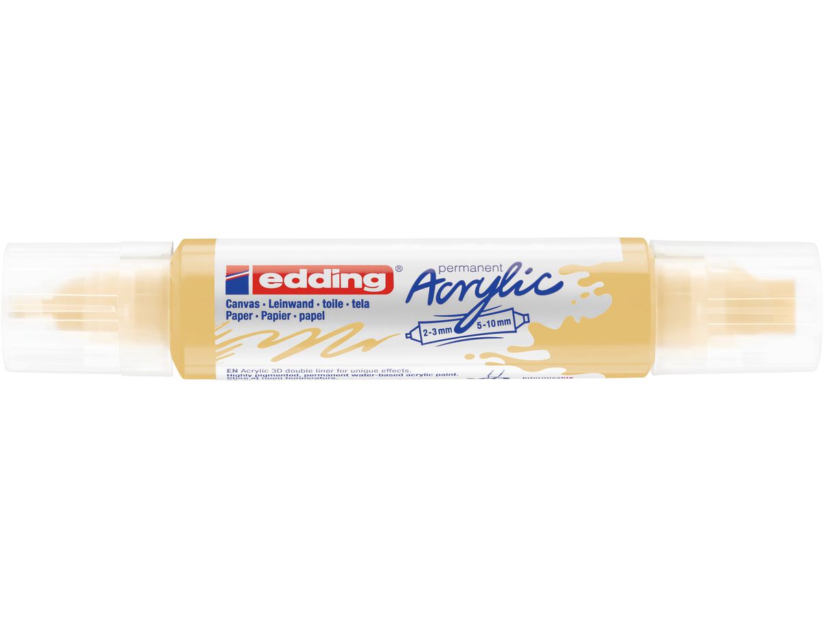 EDDING Acrylmarker 5400 double liner 5400-915 pastel yellow (4057305028662)