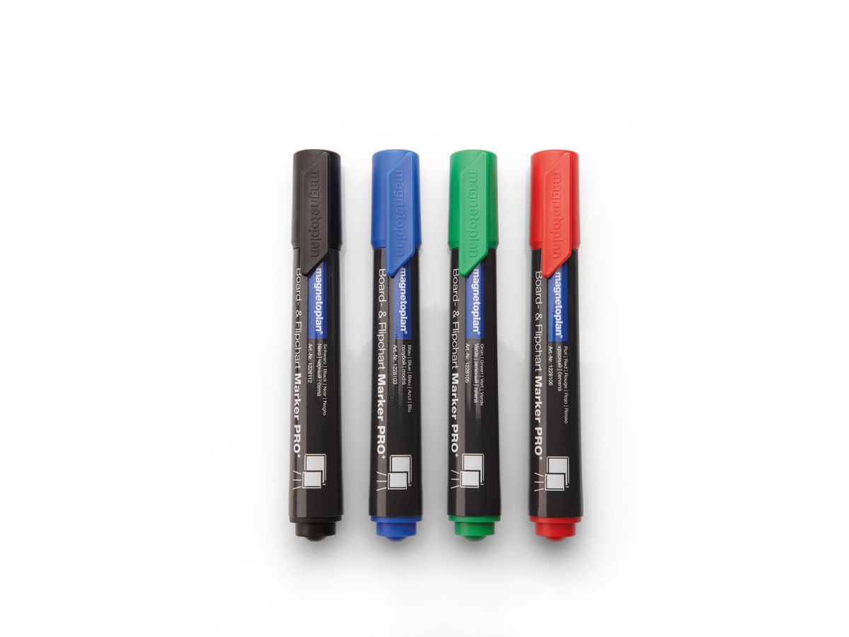 MAGNETOPLAN Marker combiné Pro+ 12281 Couleurs assort. 4 pcs. (4013695024790)