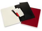 MOLESKINE Quaderno cartone A4 602527 rigato,nero/cranb.,120p. 2 pz. (8053853602527)