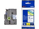 PTOUCH Ruban, laminé bleu/blanc TZe-223 PT-1280VP 9 mm (4977766685146)