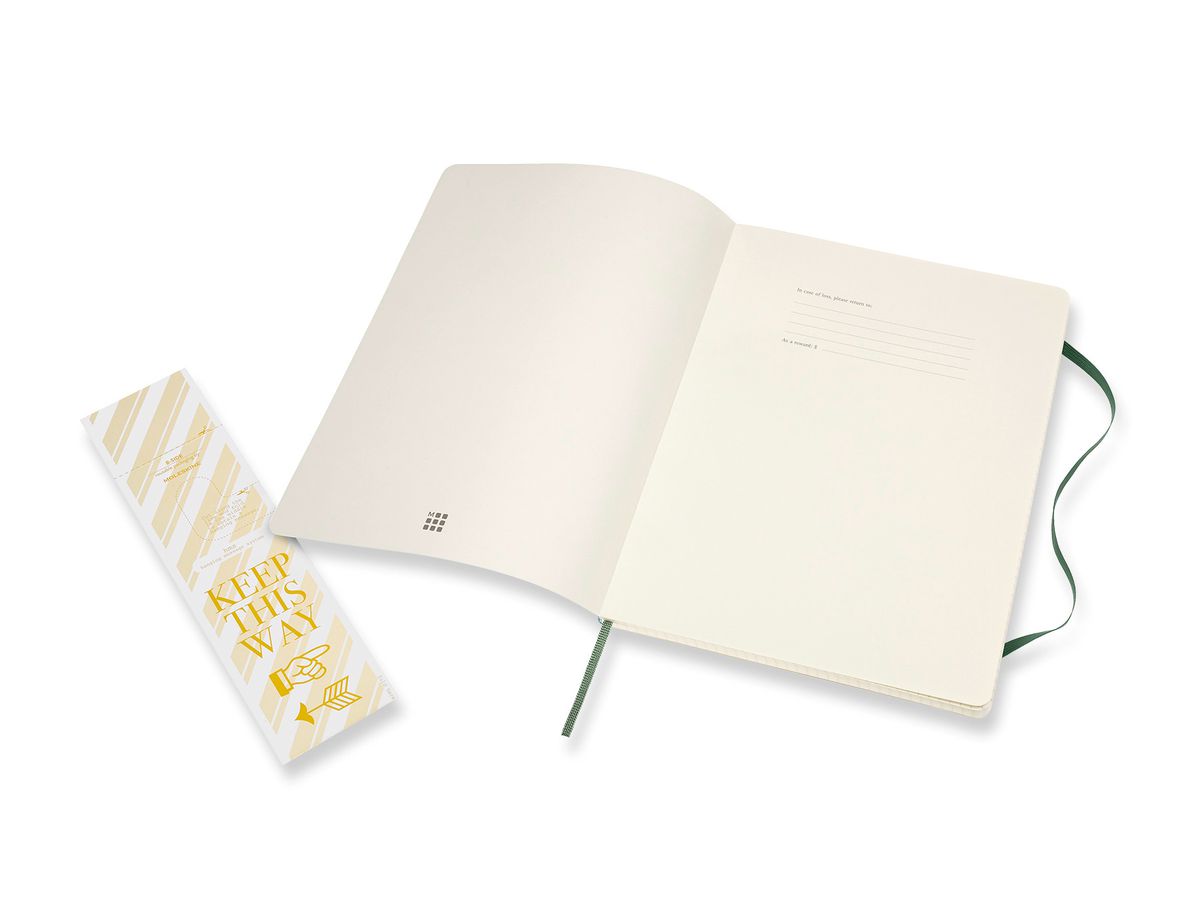 MOLESKINE Carnet XL SC 25x19cm 600073 quadrillé, vert, 192 pages (8053853600073)