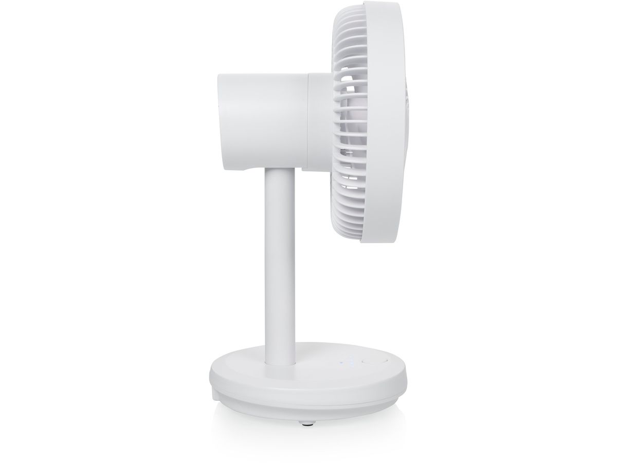 TRISTAR Ventilatore da tavolo 16.5cm VE-5841 bianco, USB, batteria (8713016105226)