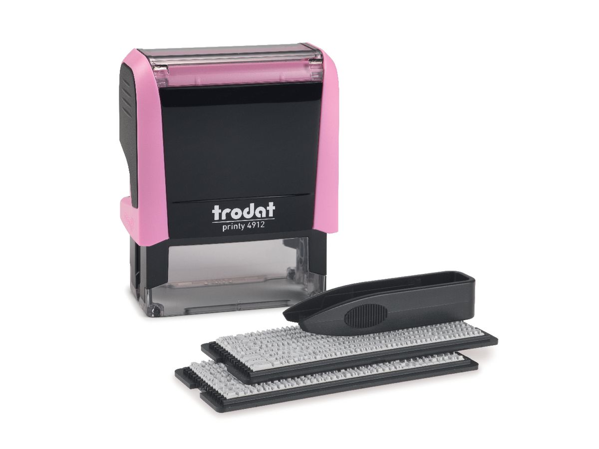 TRODAT Printy 4912 Typo 4 riga 180859 rosa pastello (9010035808596)