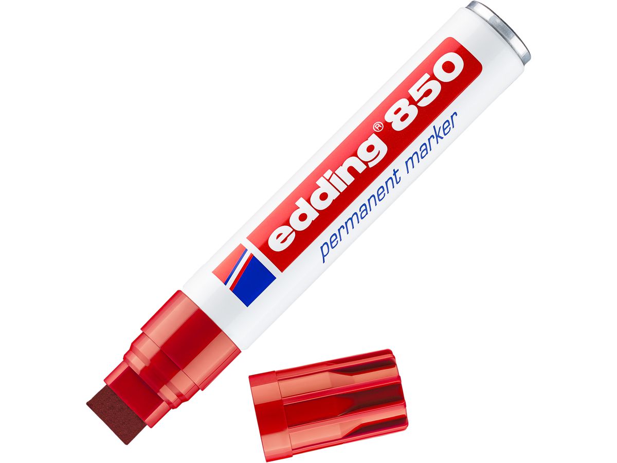 EDDING Marqueur permanent 850 5-15mm 850-2 rouge (4004764054312)