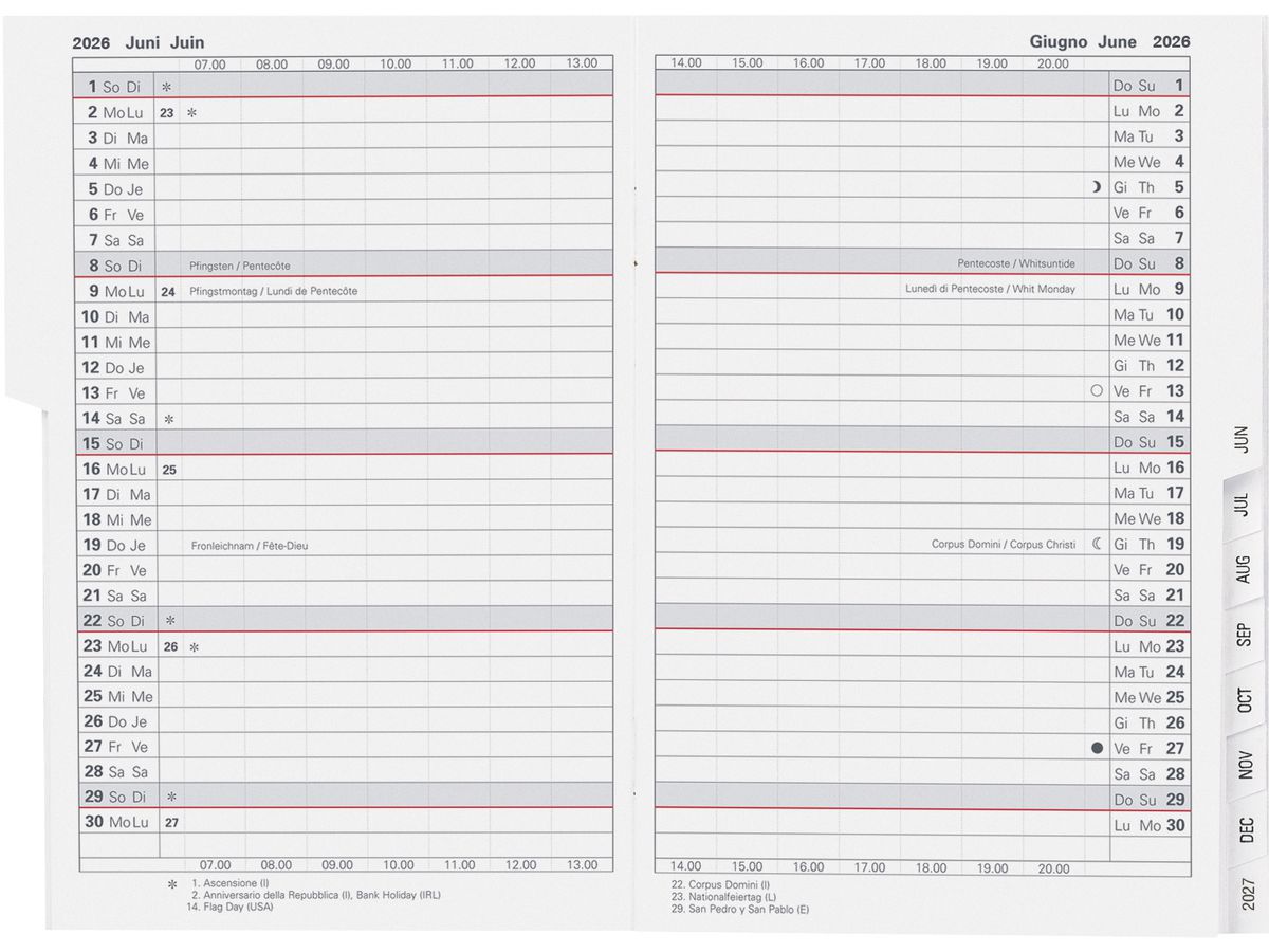 BIELLA Agenda Istanbul 2026 855610000026U 1M/2P recharge ML 10.6x15.3cm (7611365526963)