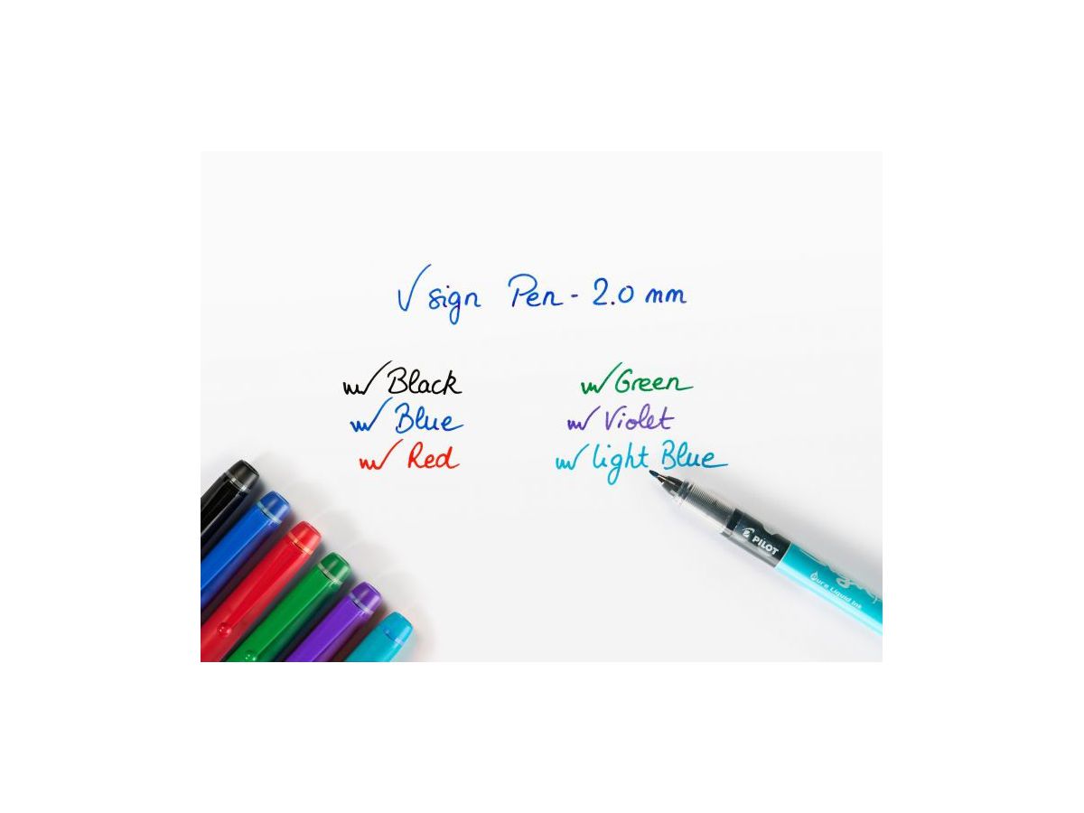 PILOT V-Sign Pen 0,6mm SW-VSP-BL bleu (4902505134678)