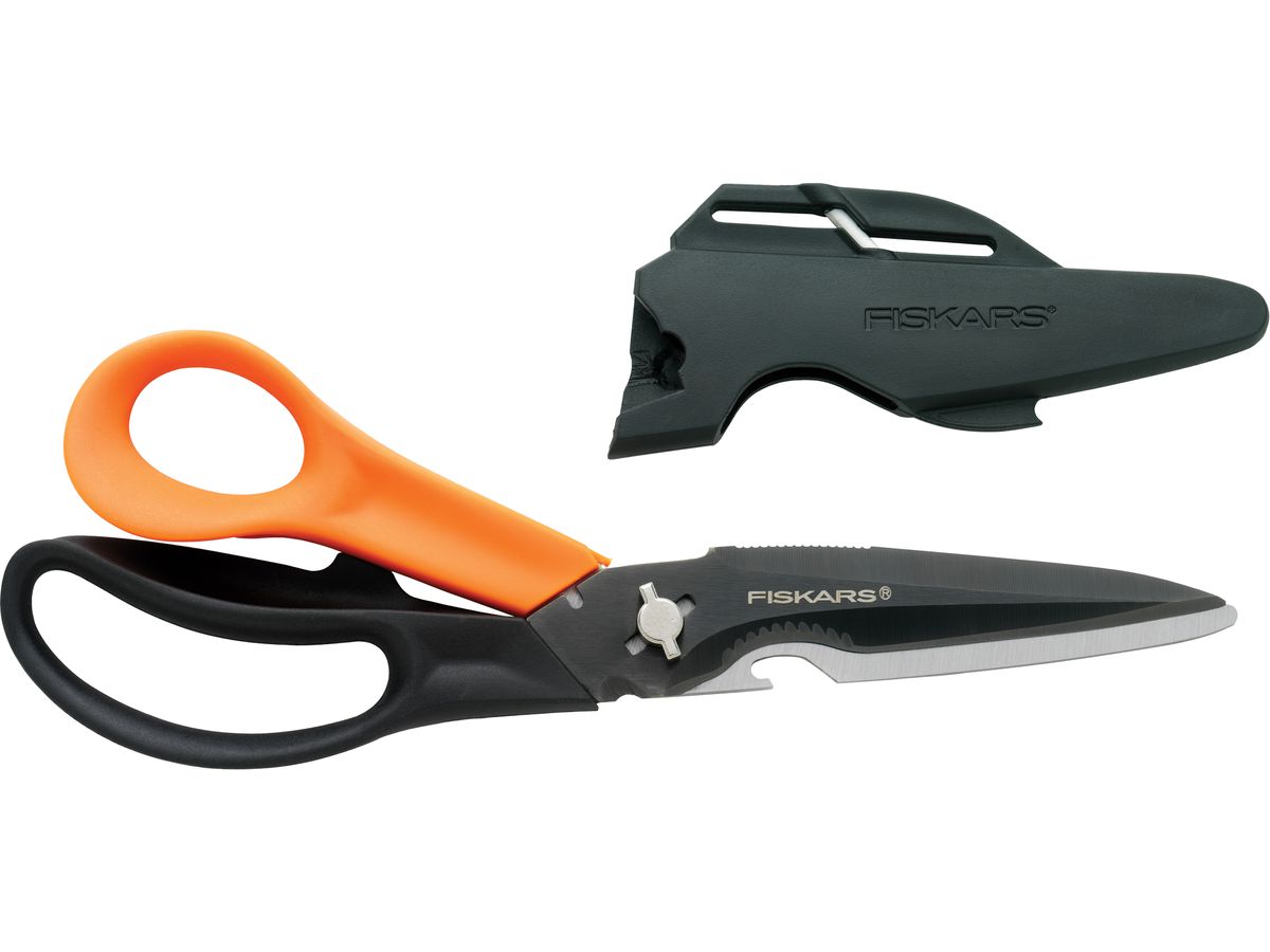 FISKARS Ciseaux multi-usages 23cm 1000809 orange/noir, droitiers (6411507156925)