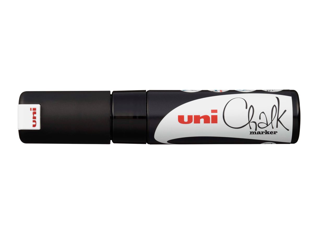UNI-BALL Chalk Marker 8mm PWE-8K BLACK noir (4902778170236)