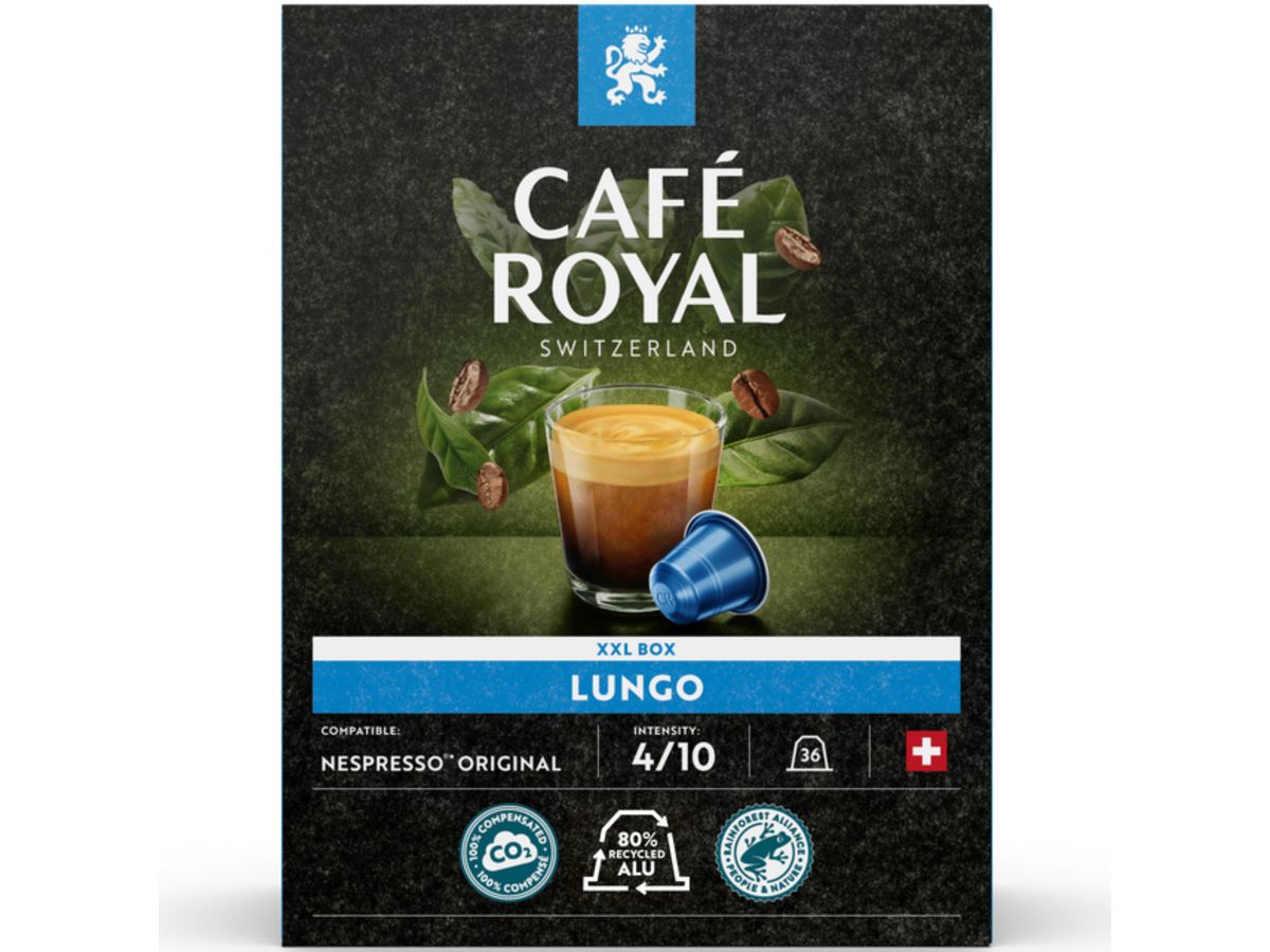 CAFE ROYAL Caps Aluminium 10165289 Lungo 36 pz. (7617014193159)