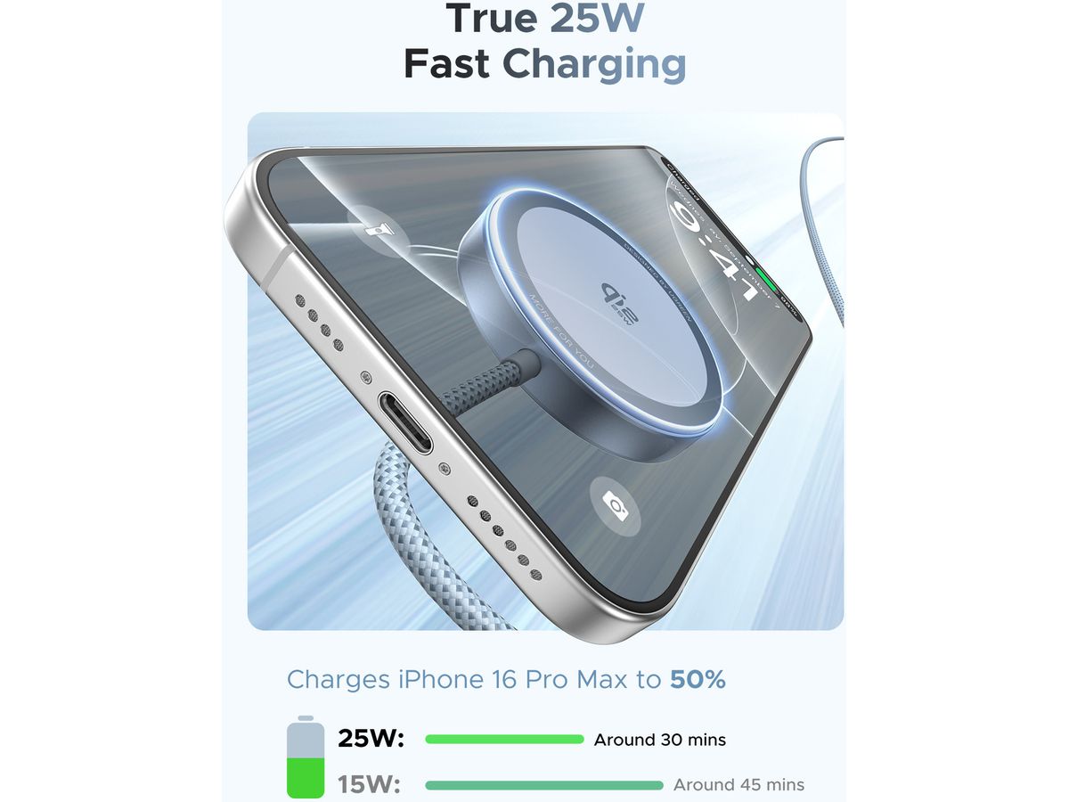 UGREEN Magnetic Charger 25W 55959 Wireless, Qi2.2 (6941876259595)