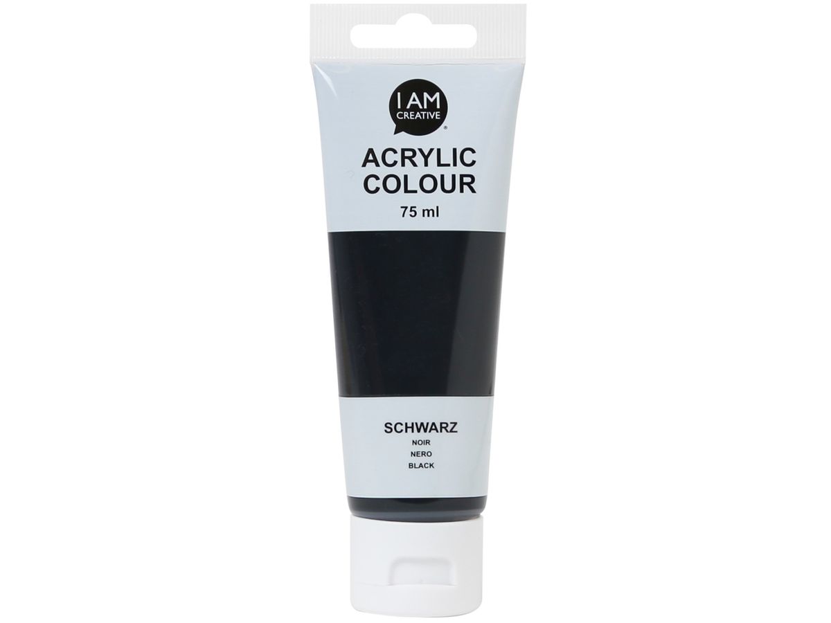 I AM CREATIVE Peinture acrylique 75ml 2001.18 noir (7611983216758)