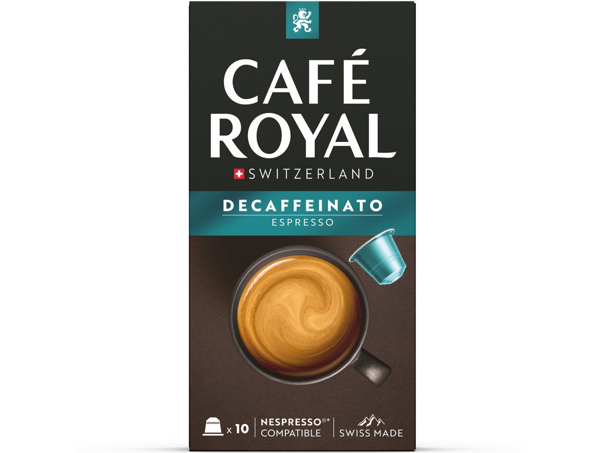 CAFE ROYAL Kaffeekapseln Alu 2001772 Decaffeinato Espresso 10 Stück (7617014189565)