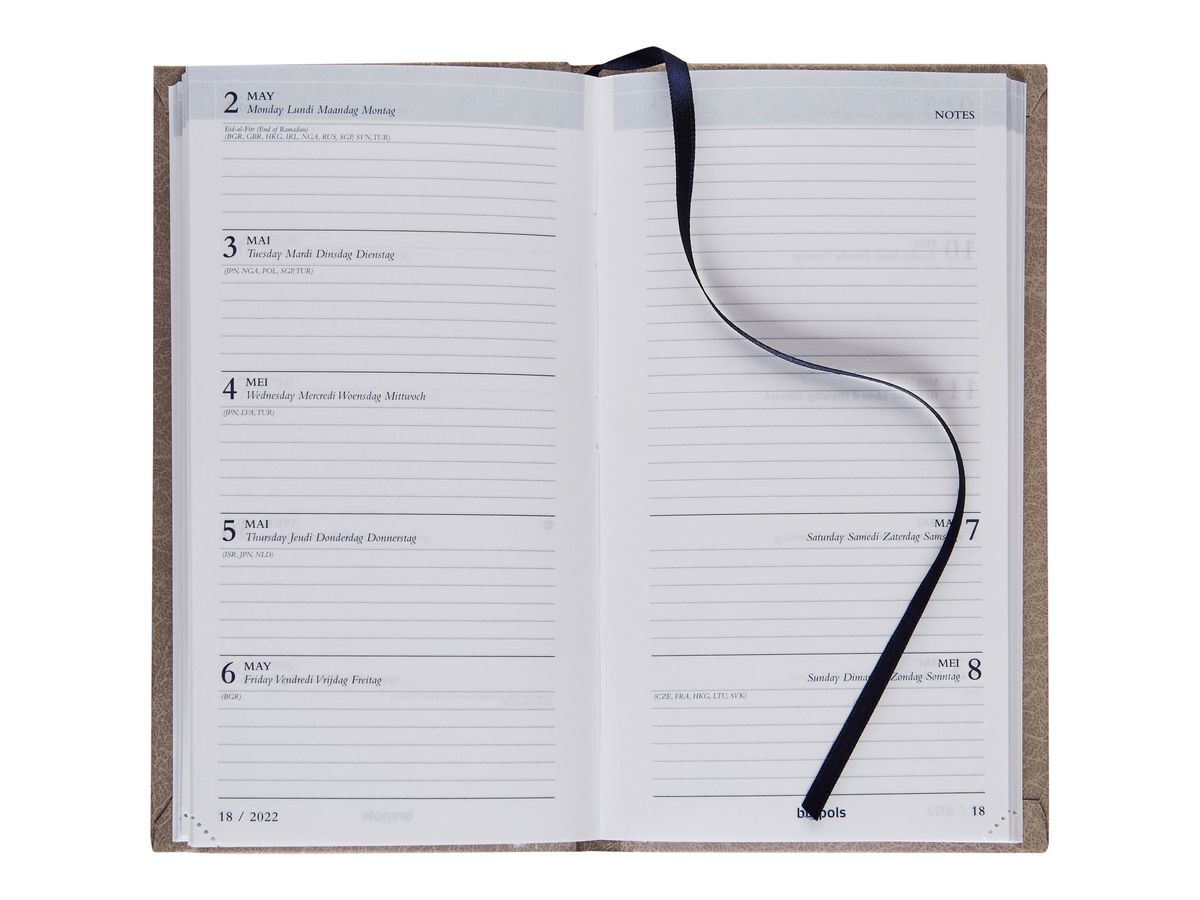 BREPOLS Agenda Notavision Dubl. 2026 75454550260 1S/2P grigio 8.9x16cm (5412303378352)