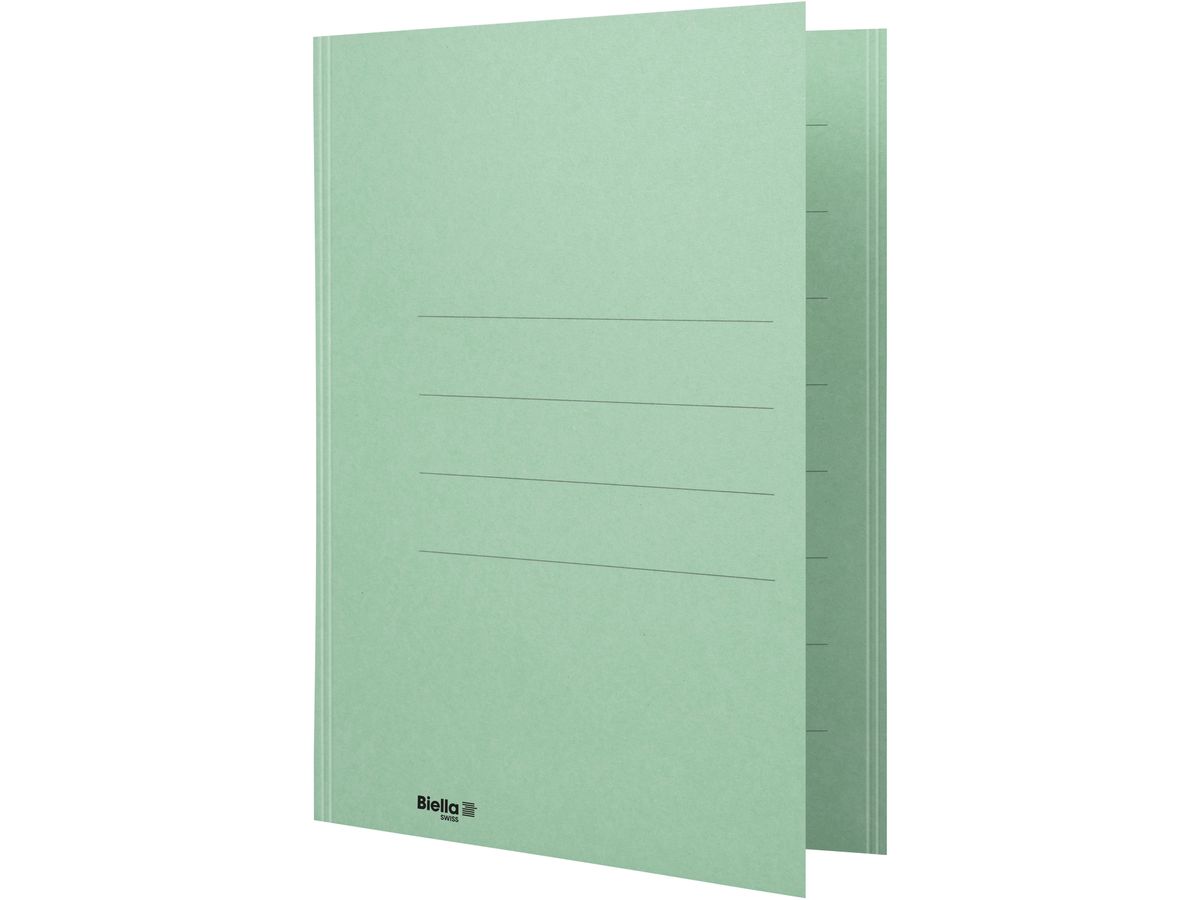 BIELLA Cartelline per archivio A4 25040130U verde 240g/m2 50 pezzi (7611365216772)