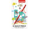 BRUYNZEEL Crayon de couleur Super 3.3mm 60516012 12 couleurs étui en métal (8712079434427)