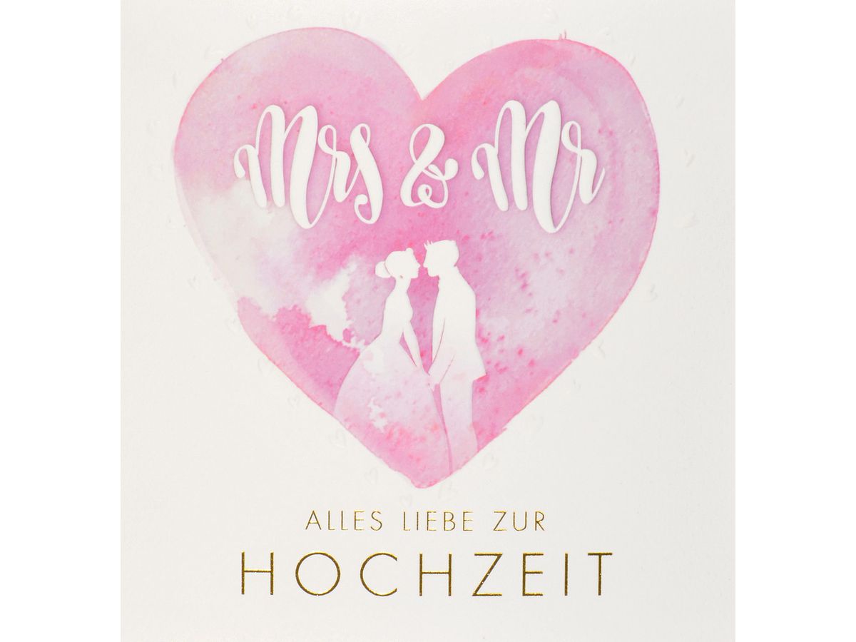ABC Carte de mariage fleur 1120010700 15x15cm ()